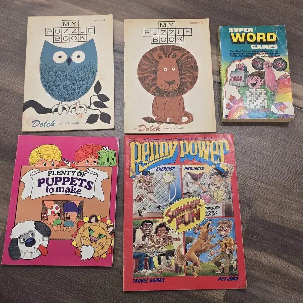60s 70s 80s Vtg‎ Childrens Coloring Activity Coloring Books Kitschy Ephemera Lot